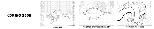 Jungle Swamp Cartoons - Free Coloring Pages