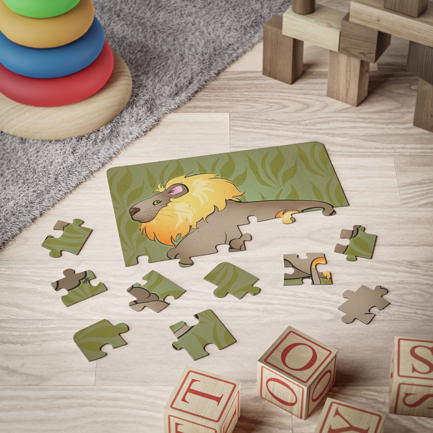 MR. LION Cartoon Kids Puzzle (30 Piece) - Fun Learning Activity Gift for Kids
