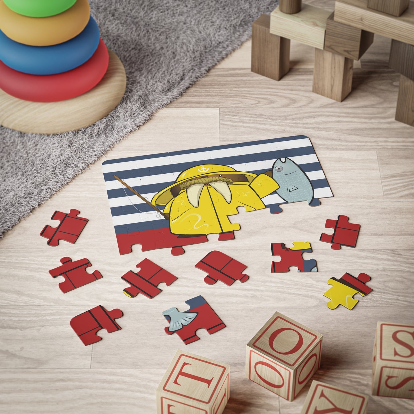 Walrus Cartoon Kids Puzzle (30 Piece) - Fun Learning Activity Gift for Kids