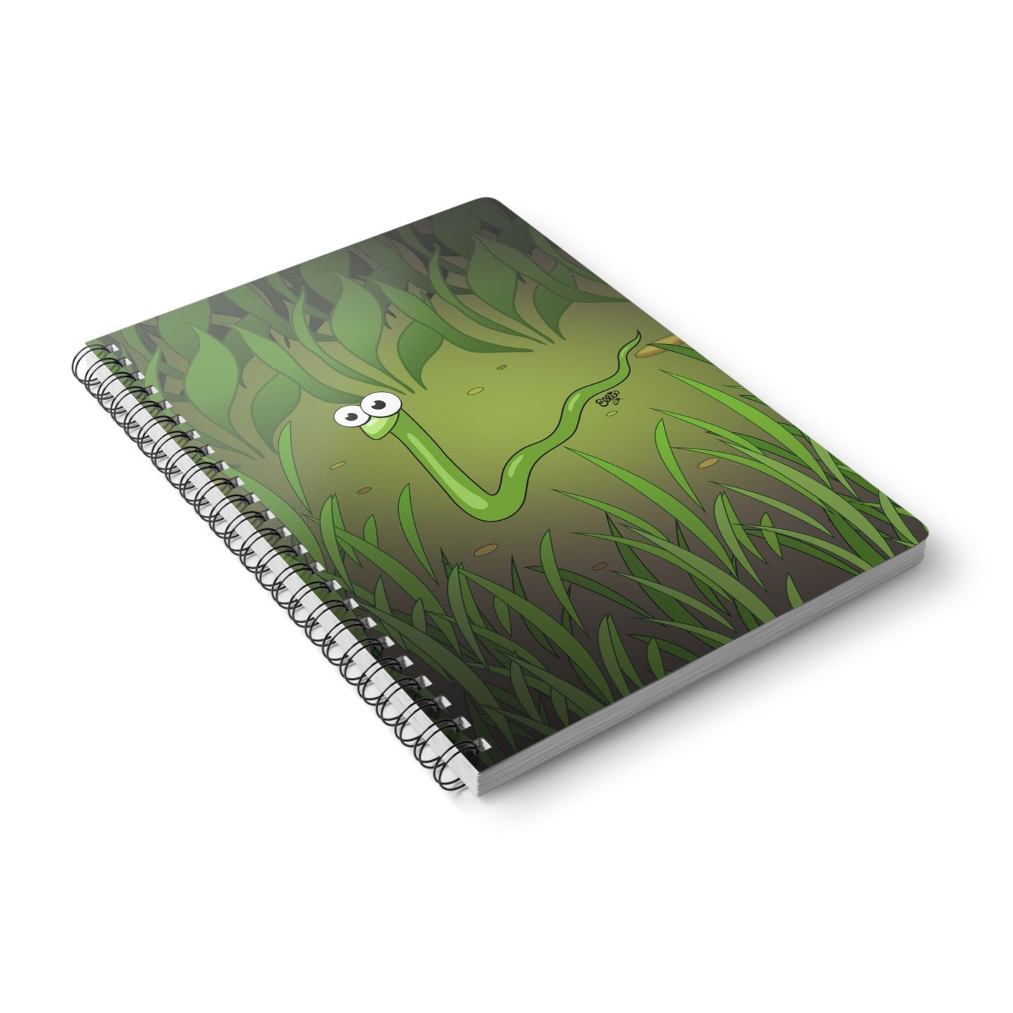 SAM THE SLITHERY SNAKE Cartoon Notebook – 150 lined pages A5 Wirobound Softcover