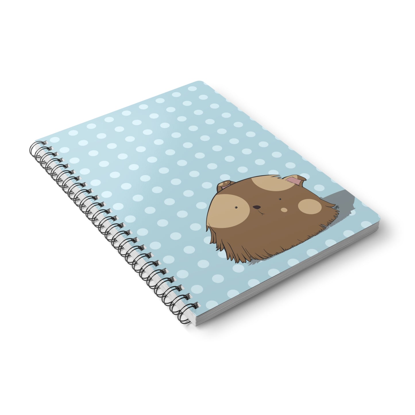 GUINEA PIG Cartoon Notebook – 150 lined pages A5 Wirobound Softcover