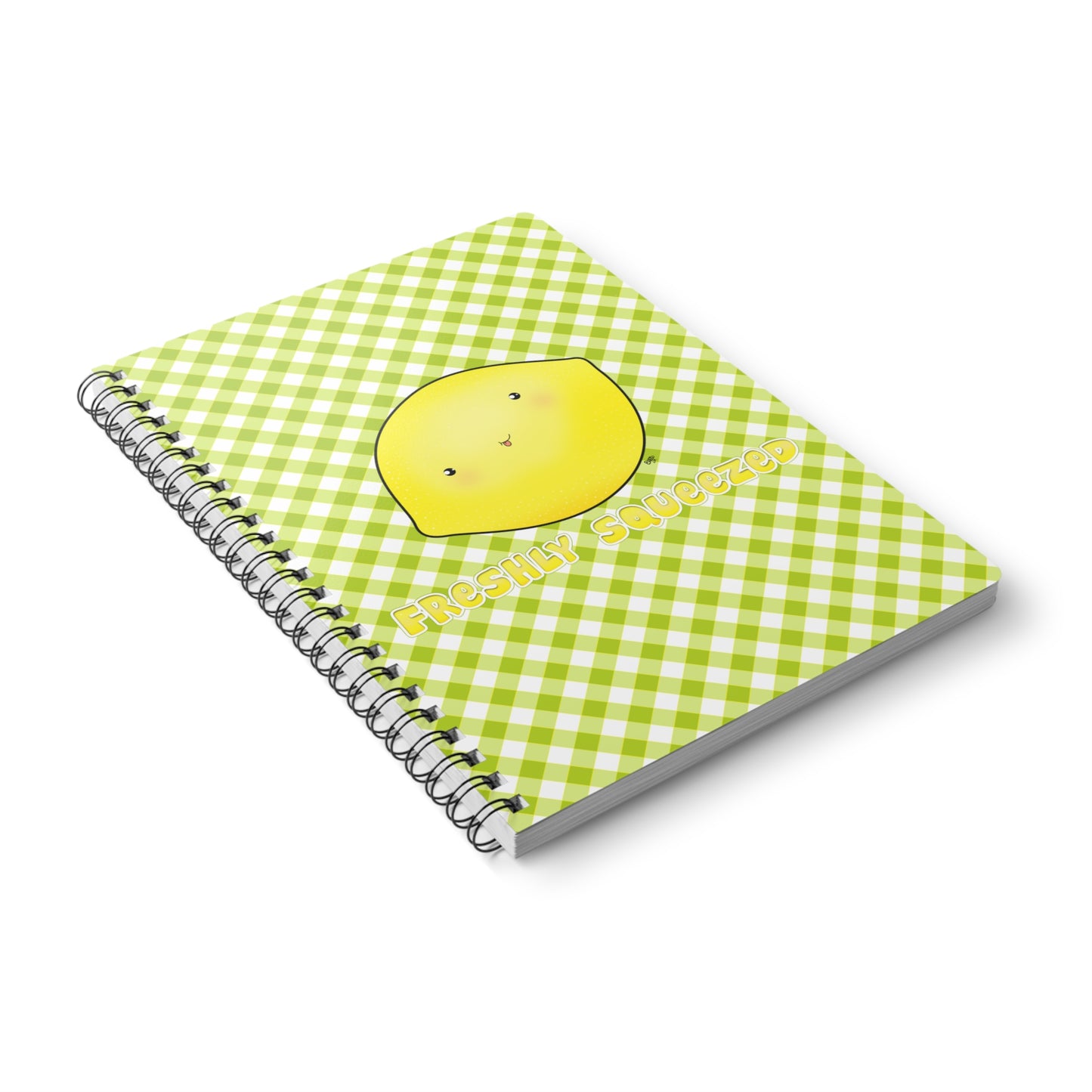 CUTE LEMON Cartoon Notebook – 150 Lined Pages A5 Wirobound Softcover