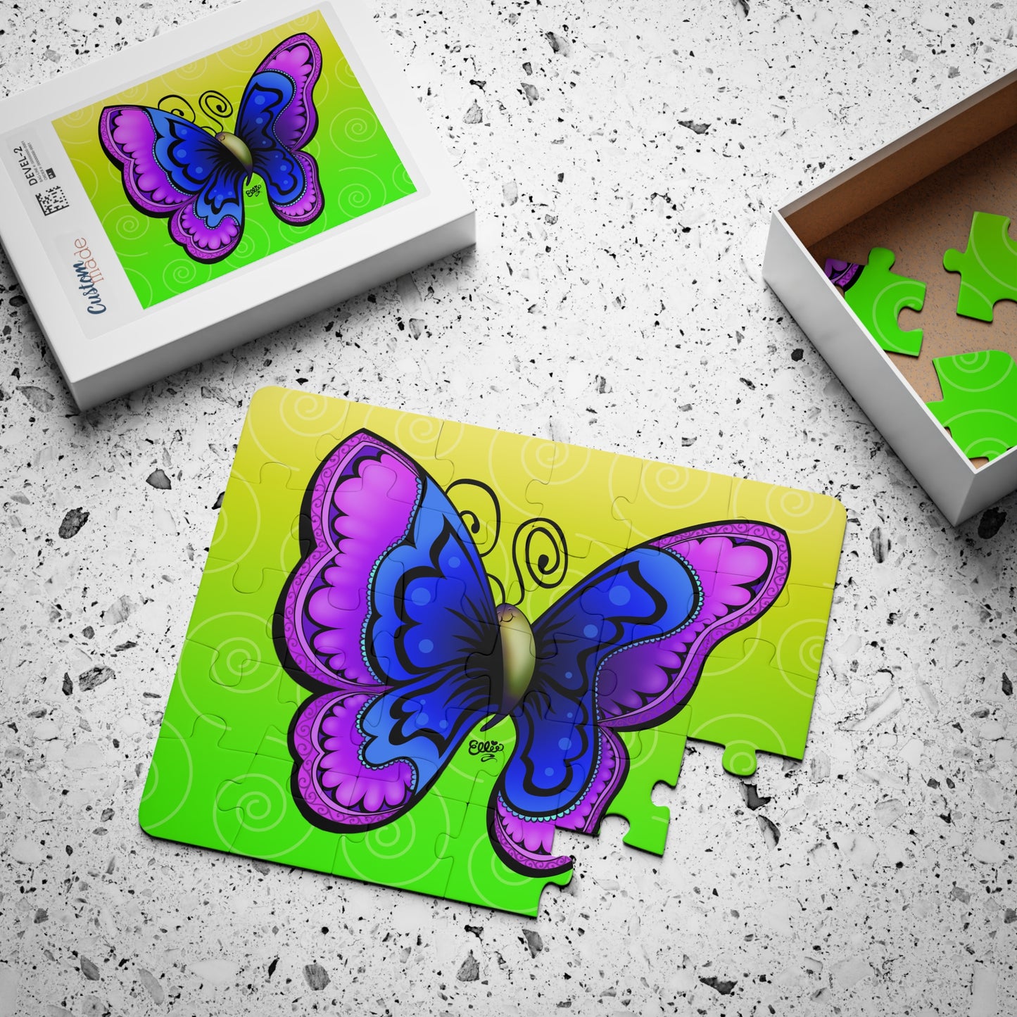 JOYFUL BUTTERFLY Cartoon Kids Puzzle (30 Piece) - Fun Learning Activity Gift for Kids