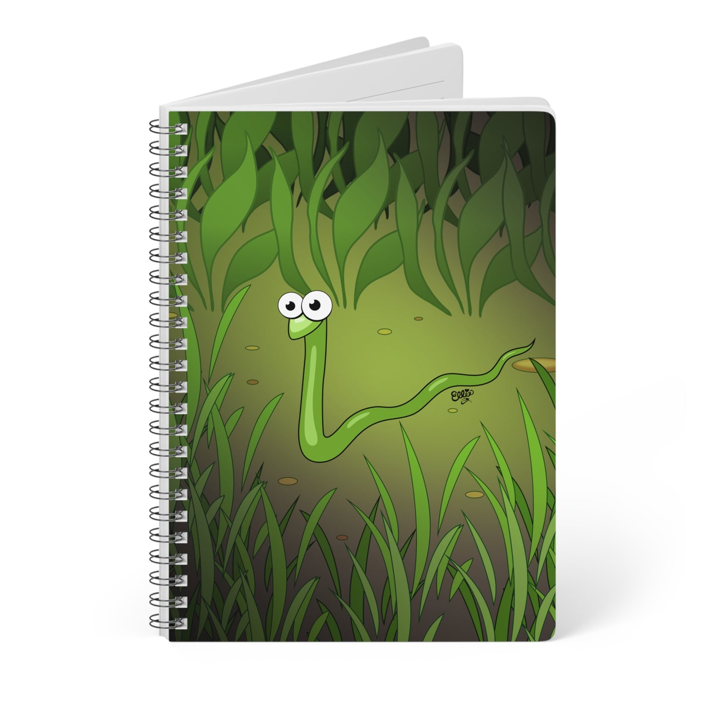 SAM THE SLITHERY SNAKE Cartoon Notebook – 150 lined pages A5 Wirobound Softcover