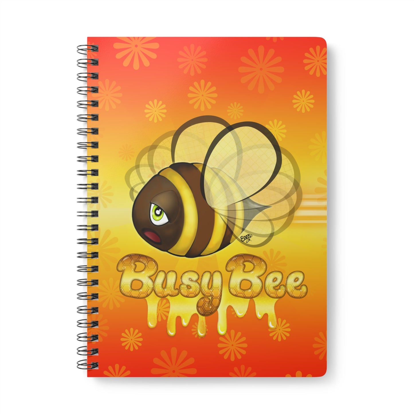 BUSY BEE Cartoon Notebook – 150 lined pages A5 Wirobound Softcover