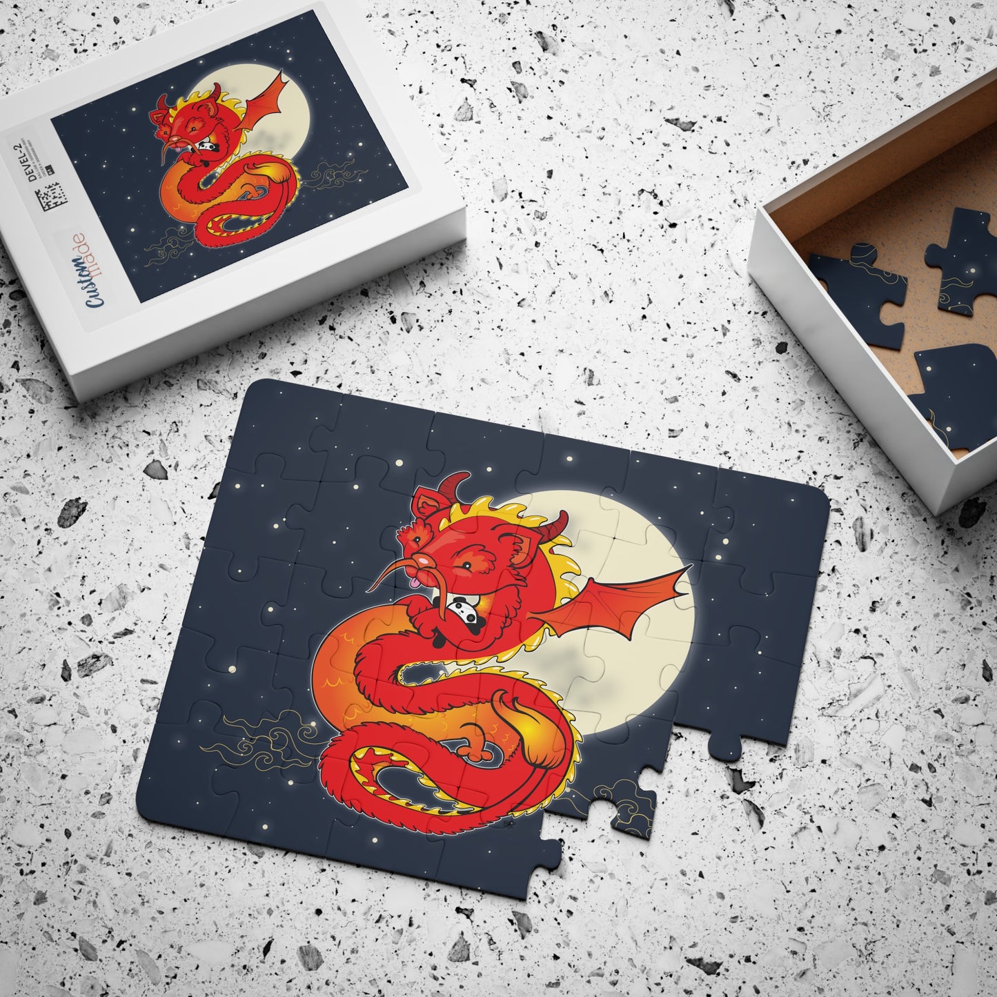 LIU LIU THE CHINESE DRAGON Cartoon Kids Puzzle (30 Piece) - Fun Learning Activity Gift for Kids