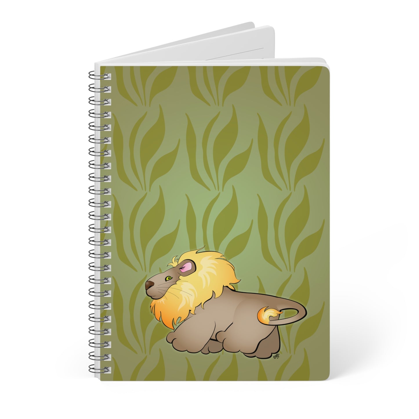 MR. LION Cartoon Notebook – 150 lined pages A5 Wirobound Softcover
