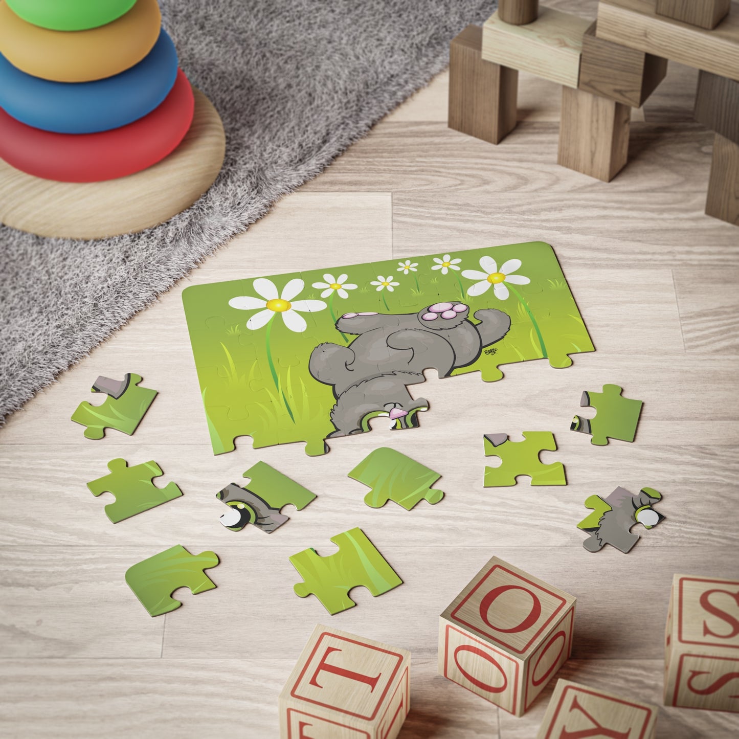CUDDLY KITTEN Cartoon Kids Puzzle (30 Piece) - Fun Learning Activity Gift for Kids