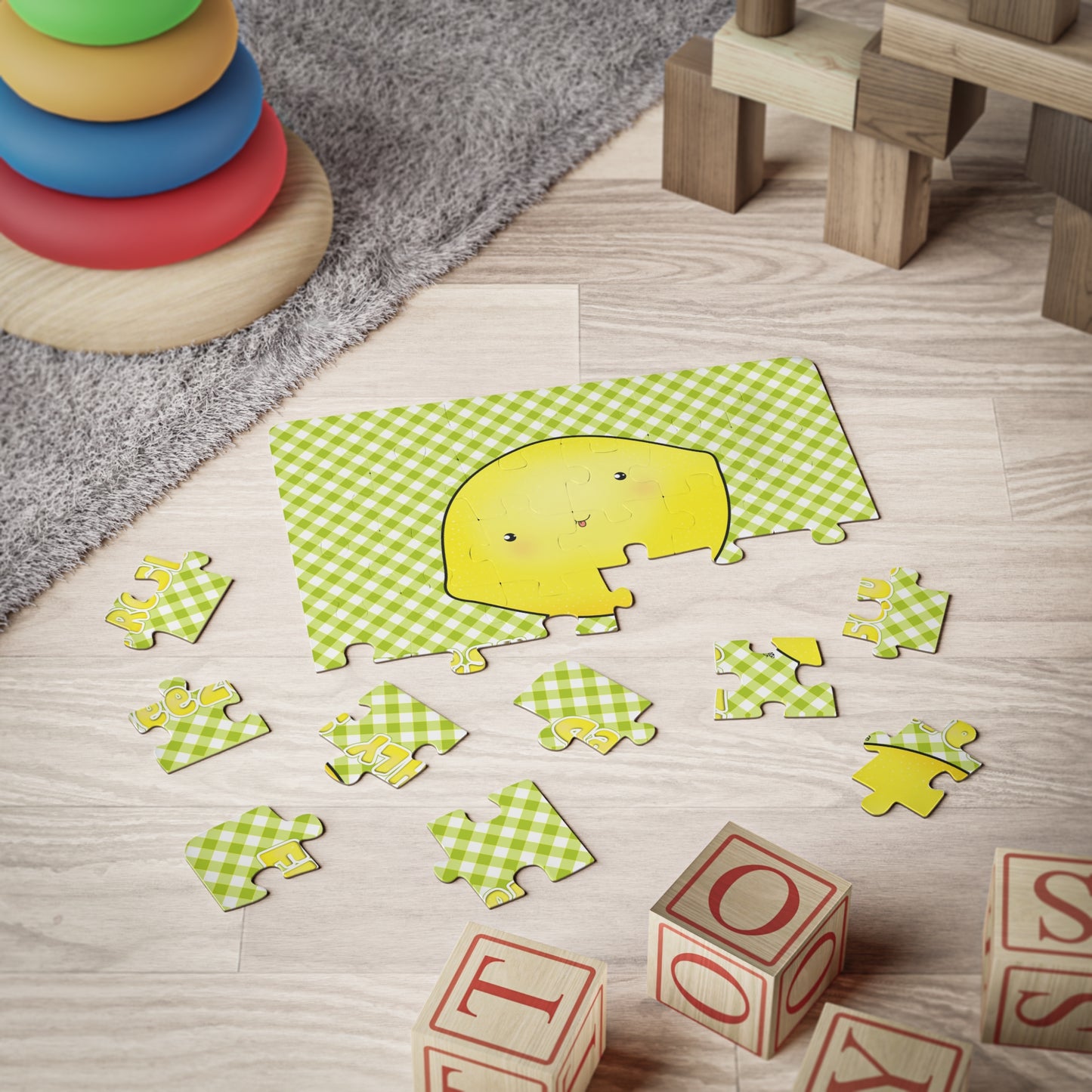 CUTE LEMON Cartoon Kids Puzzle (30 Piece) - Fun Learning Activity Gift for Kids