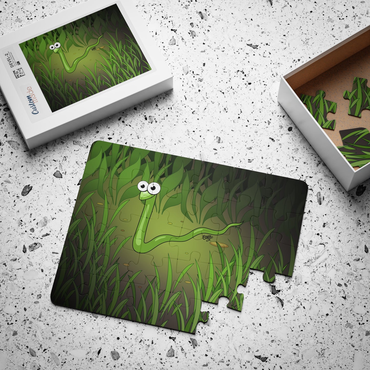 SAM THE SLITHERY SNAKE Cartoon Kids Puzzle (30 Piece) - Fun Learning Activity Gift for Kids