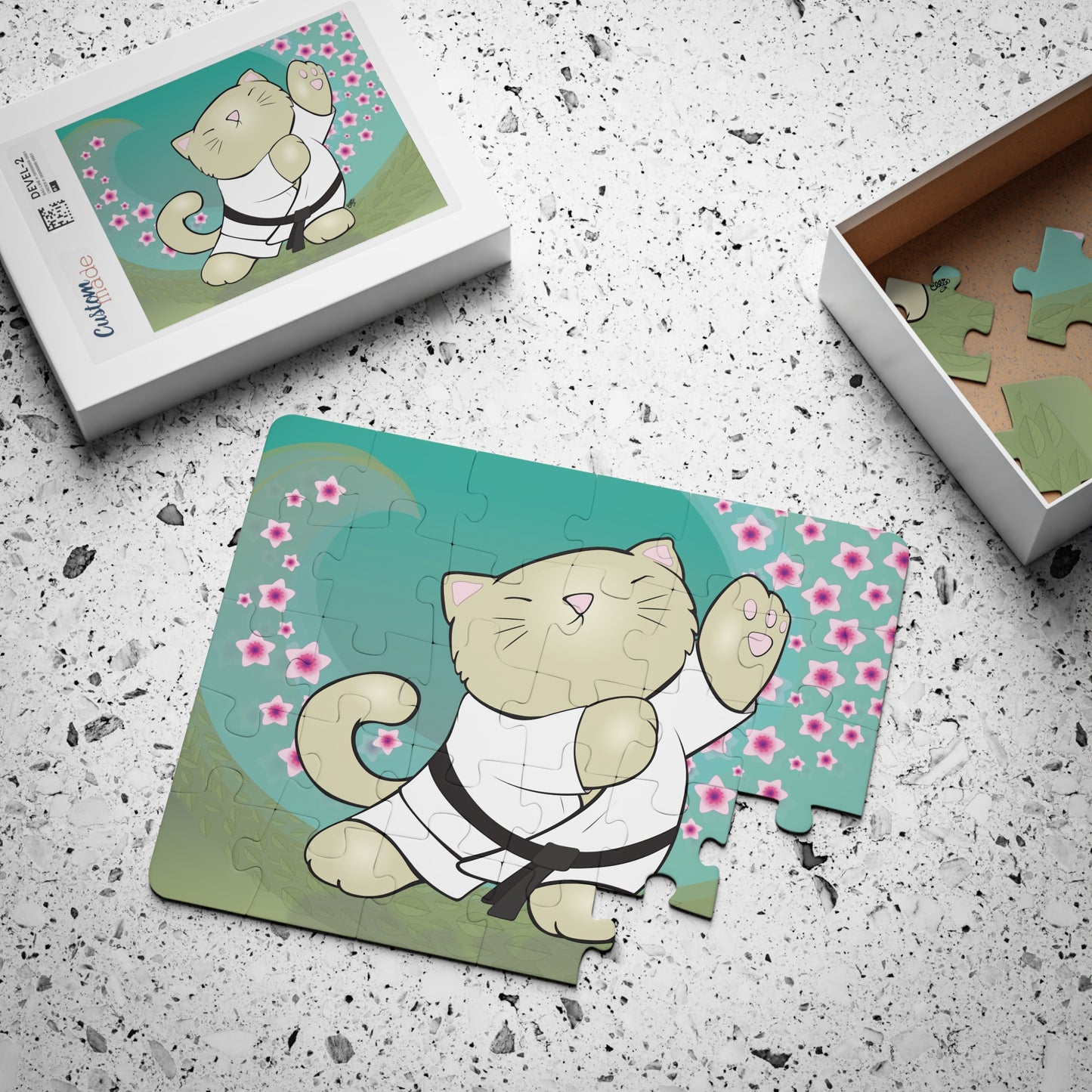 TAI CHI KITTY Cartoon Kids Puzzle (30 Piece) - Fun Learning Activity Gift for Kids
