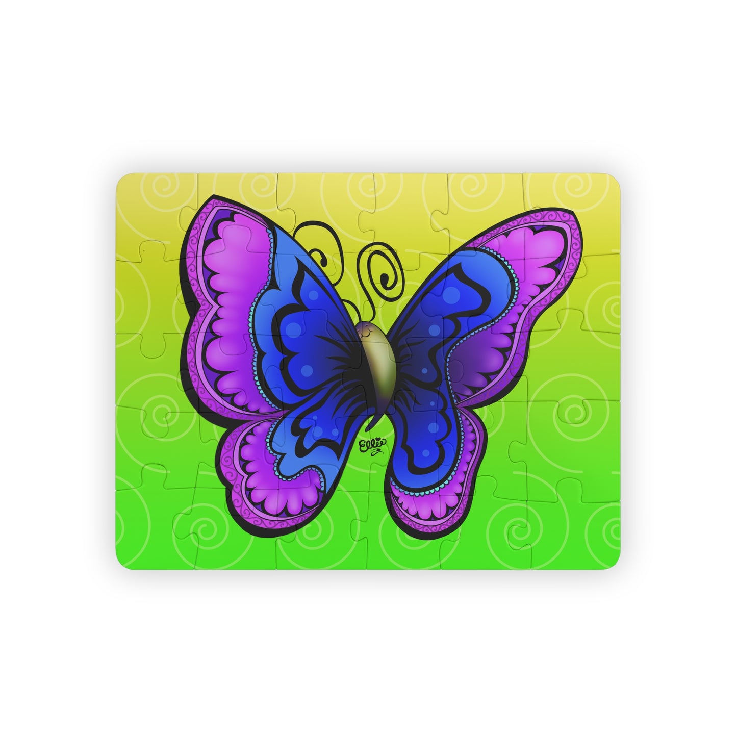 JOYFUL BUTTERFLY Cartoon Kids Puzzle (30 Piece) - Fun Learning Activity Gift for Kids