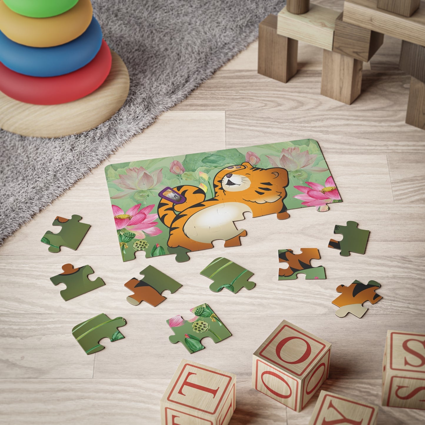 INSTA TIGER Cartoon Kids Puzzle (30 Piece) - Fun Learning Activity Gift for Kids