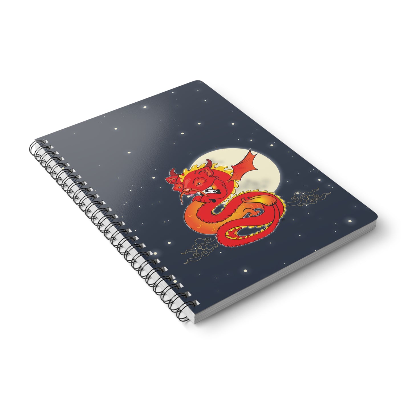 LIU LIU THE CHINESE DRAGON Cartoon Notebook – 150 lined pages A5 Wirobound Softcover