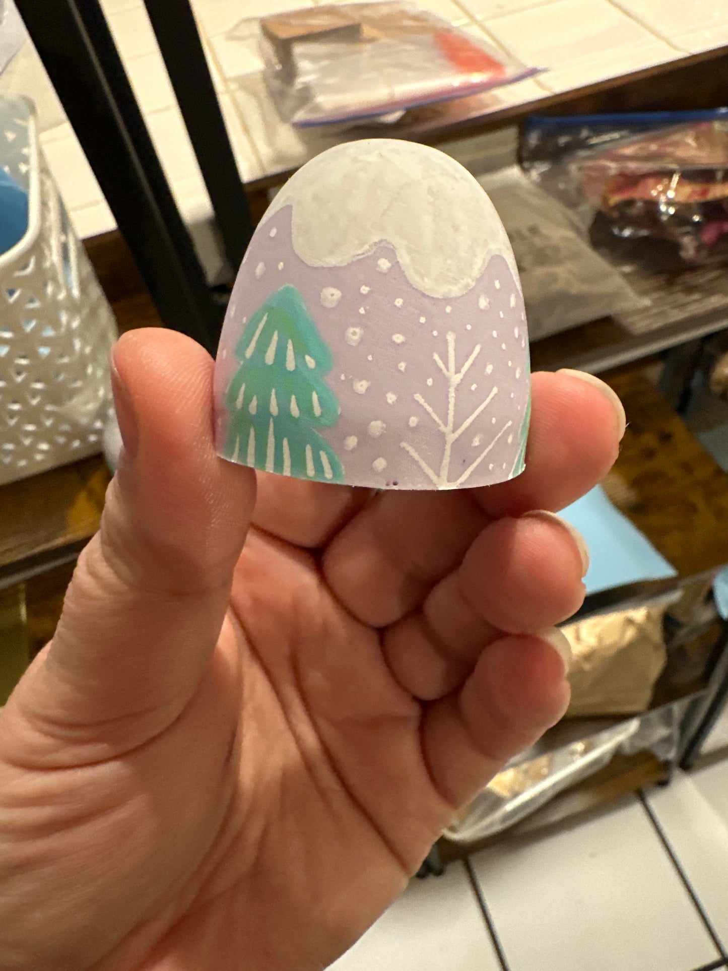 Snowy Mountain Figurine Christmas Decor