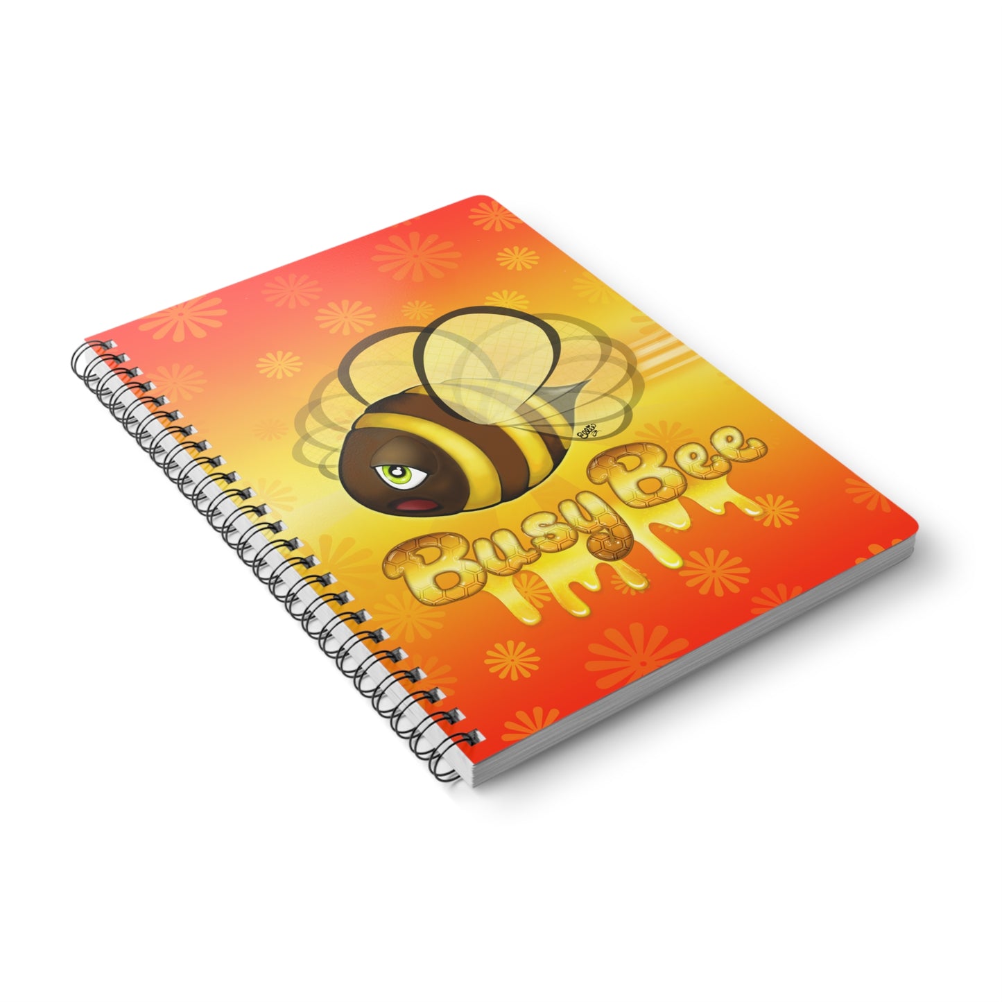 BUSY BEE Cartoon Notebook – 150 lined pages A5 Wirobound Softcover