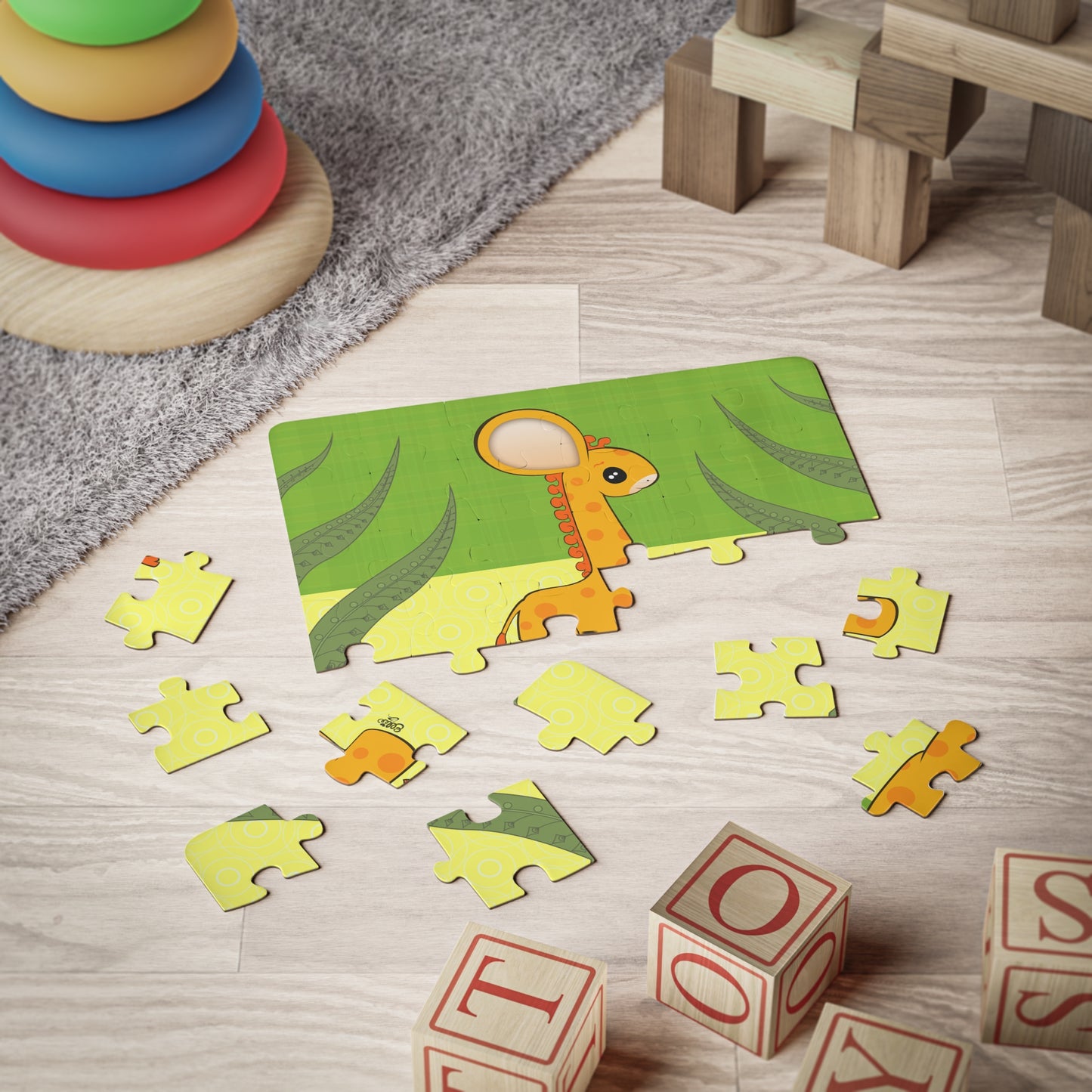 BABY GIRAFFE Cartoon Kids Puzzle (30 Piece) - Fun Learning Activity Gift for Kids
