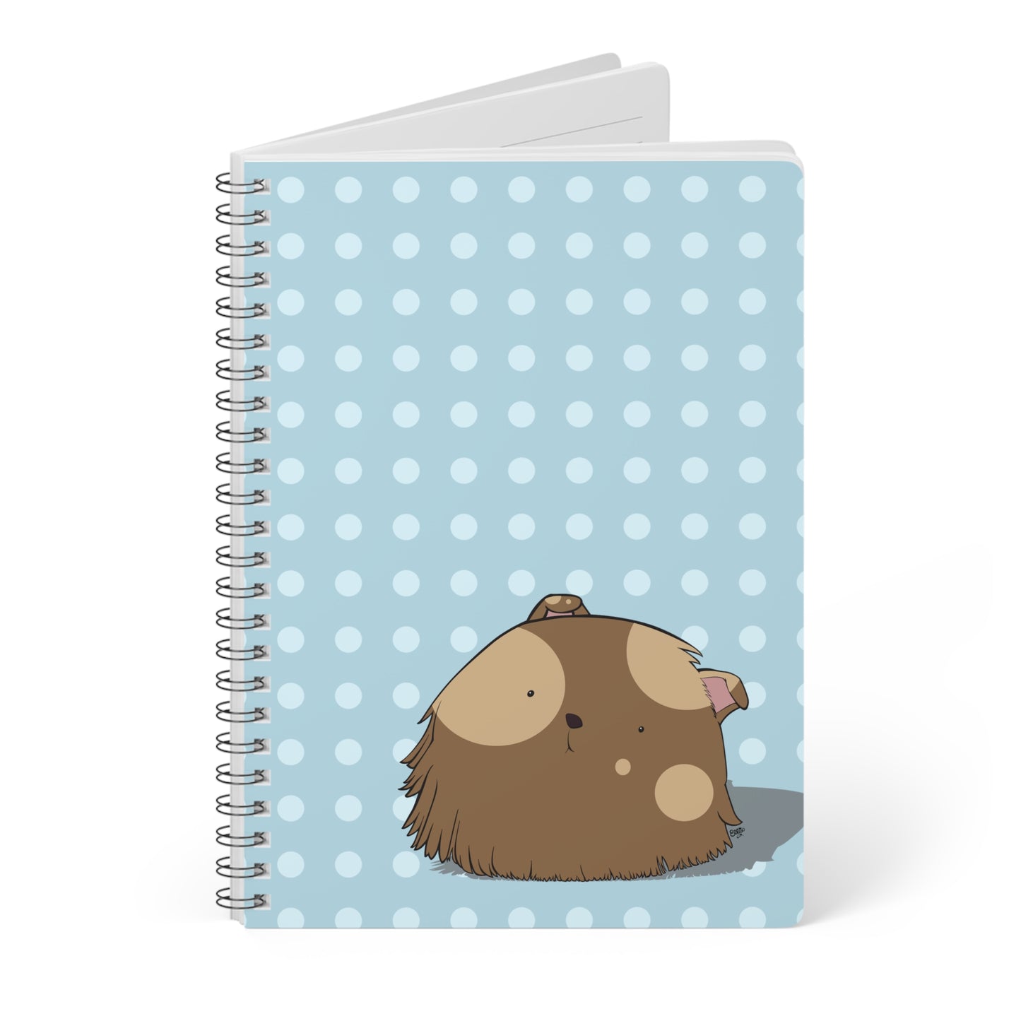 GUINEA PIG Cartoon Notebook – 150 lined pages A5 Wirobound Softcover