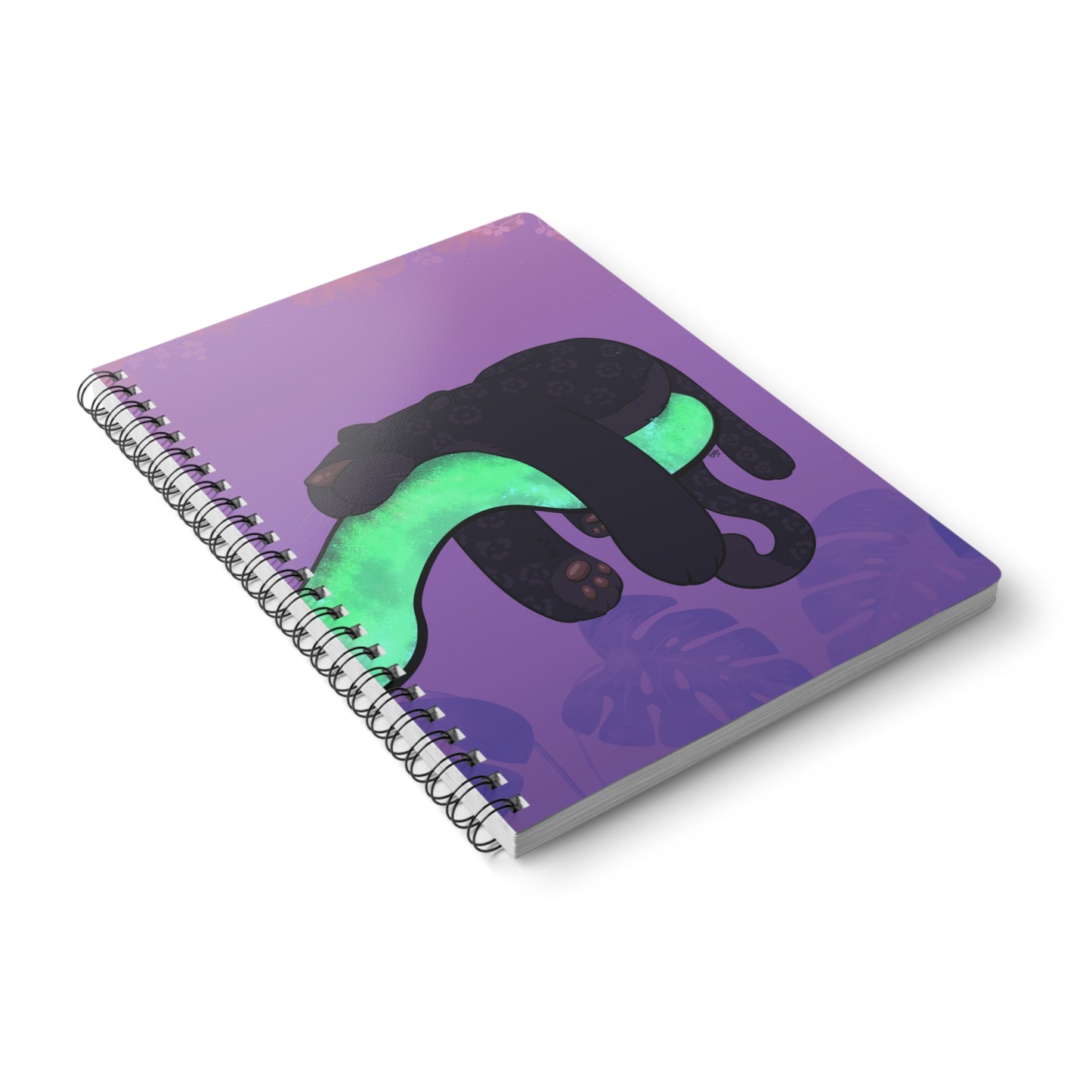 JAGUAR TAKING A NAP Cartoon Notebook – 150 Lined Pages A5 Wirobound Softcover