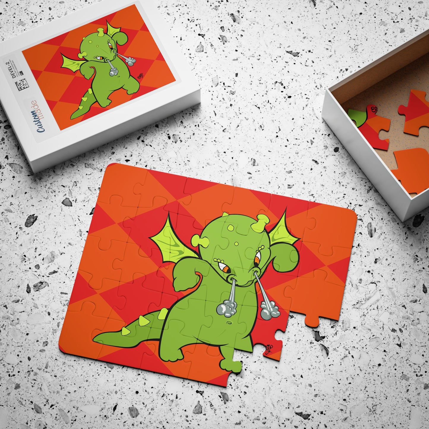 BABY DRAGON Cartoon Kids Puzzle (30 Piece) - Fun Learning Activity Gift for Kids
