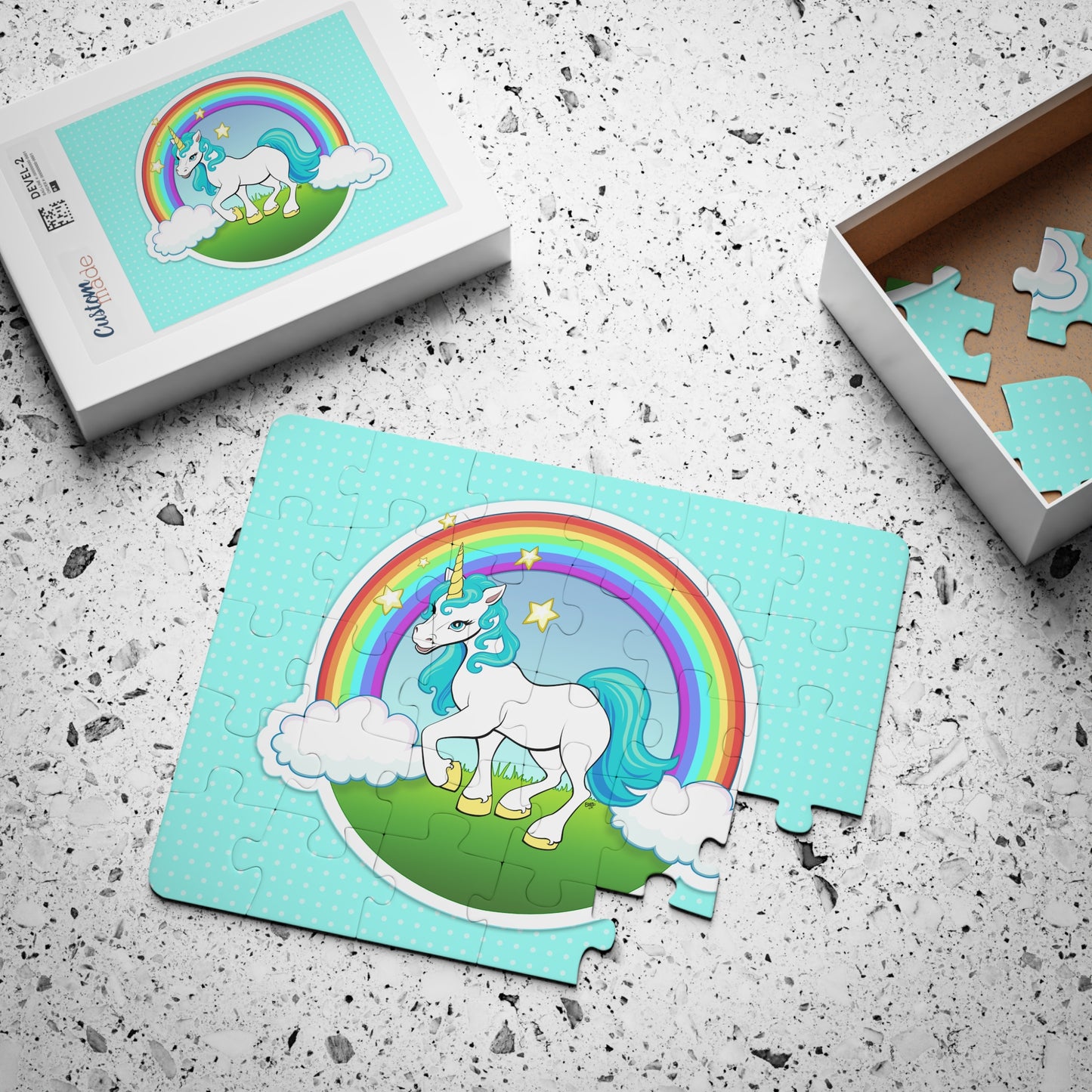MAGIC UNICORN Cartoon Kids Puzzle (30 Piece) - Fun Learning Activity Gift for Kids