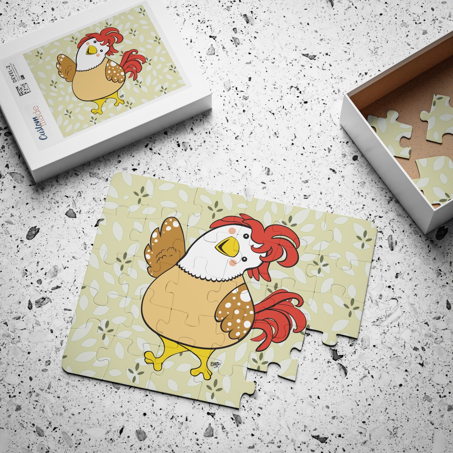 FRIENDLY CHICKEN Cartoon Kids Puzzle (30 Piece) - Fun Learning Activity Gift for Kids