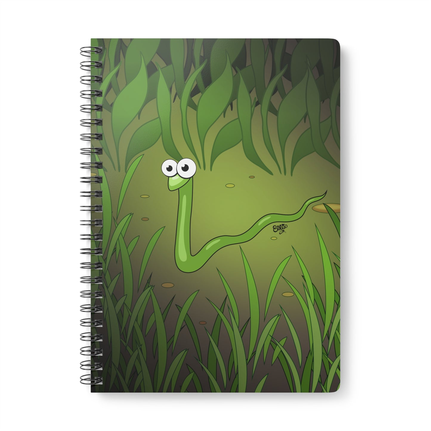 SAM THE SLITHERY SNAKE Cartoon Notebook – 150 lined pages A5 Wirobound Softcover
