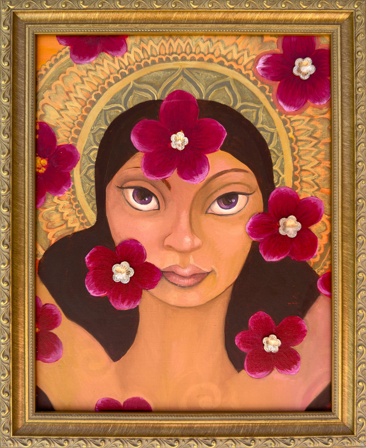 'Flower Fall' Fine Art Painting