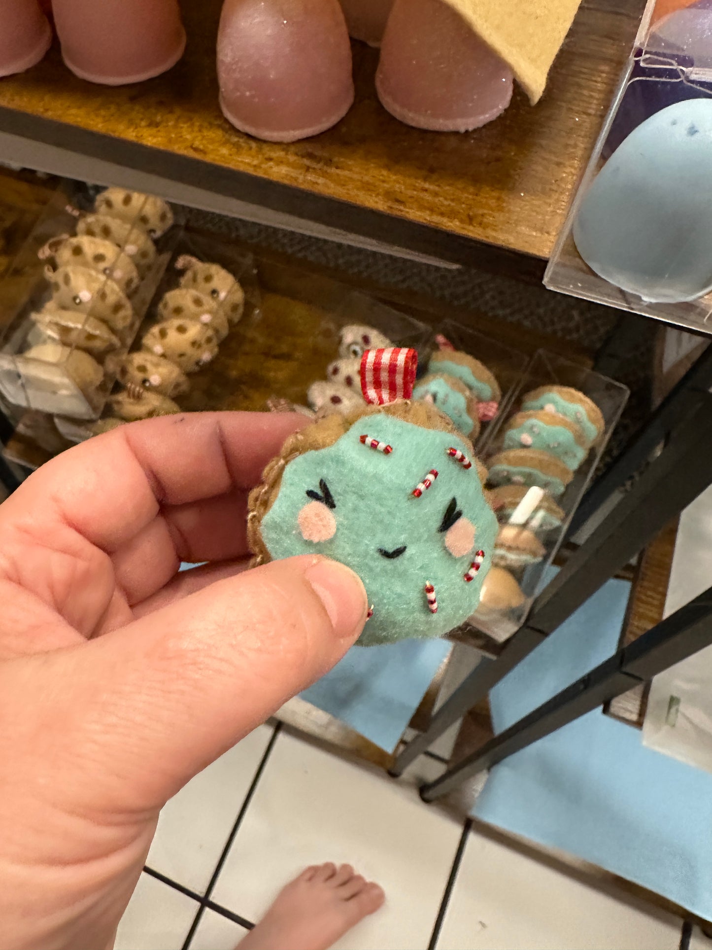 Felt Cookie Christmas Ornaments