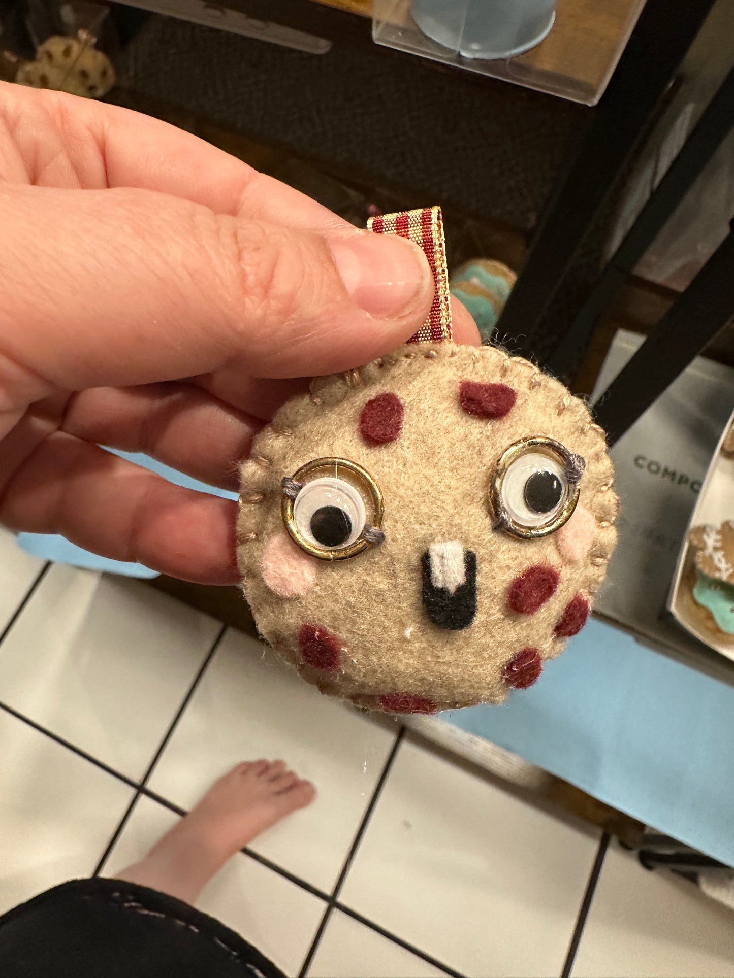 Felt Cookie Christmas Ornaments