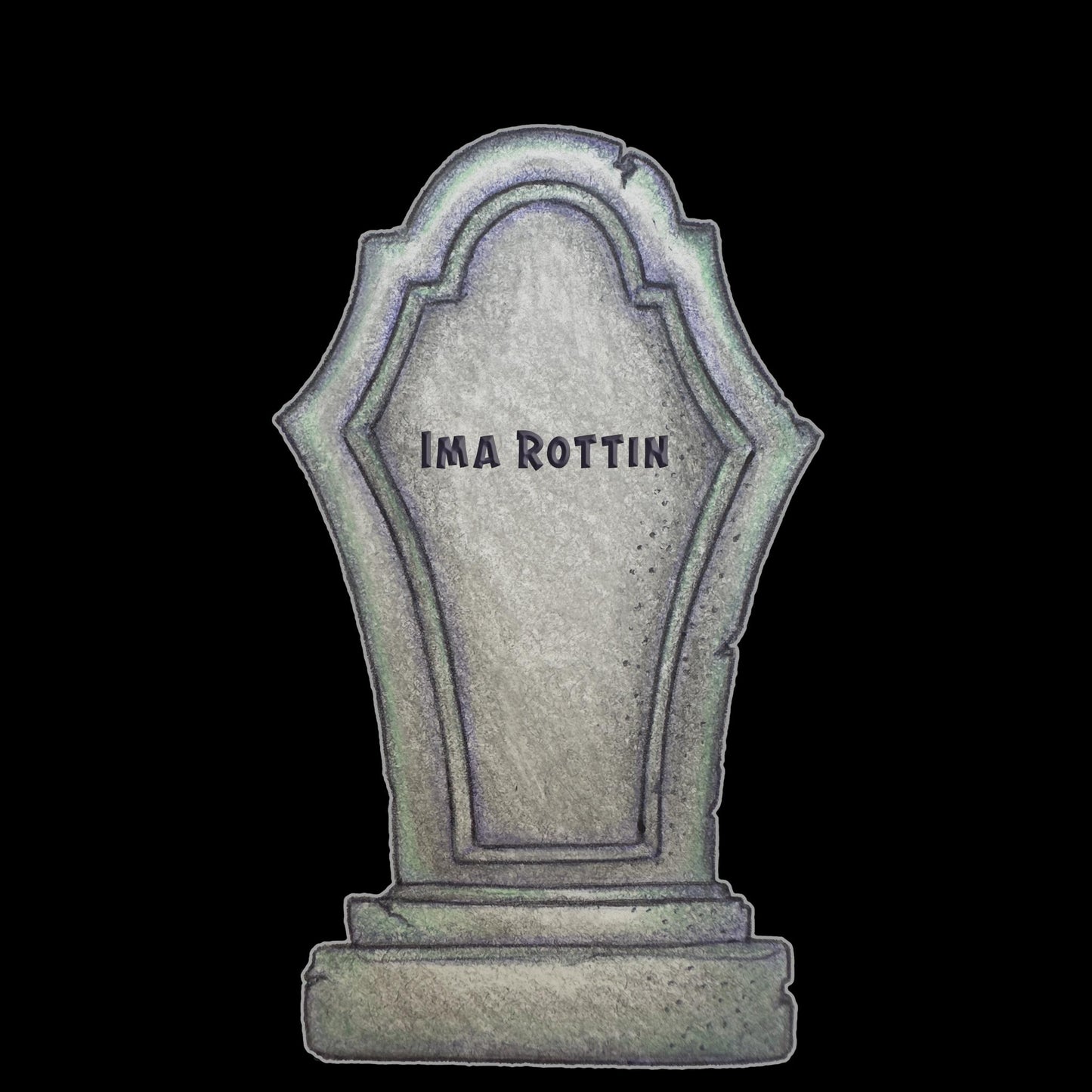 Ima Rottin Tombstone Gravestone Clip Art Printable Digital Instant Download for Halloween Decorations Invites Party Favors Prizes Gifts