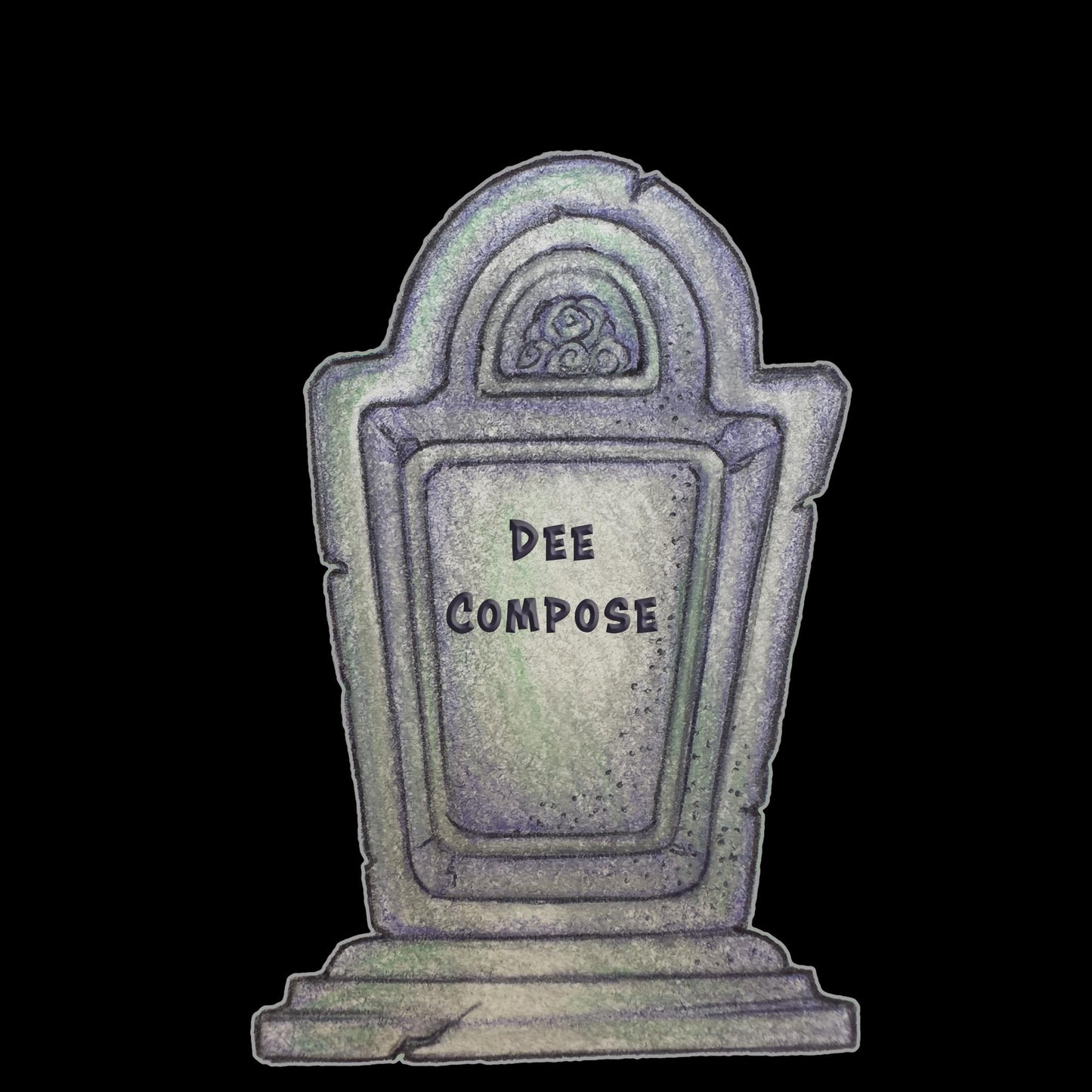 Dee Compose Tombstone Gravestone Clip Art Printable Digital Instant Download for Halloween Decorations Invites Party Favors Prizes Gifts