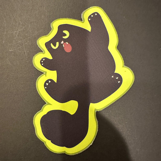 Black Cat Attack Magnet