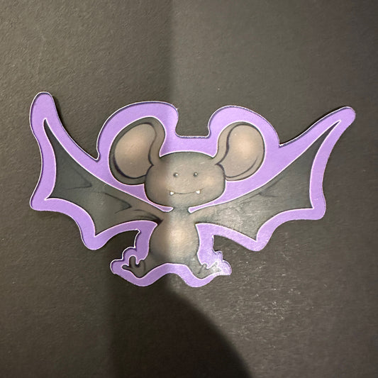 Halloween Baby Bat 3 in Sticker - Cute, Not Scary