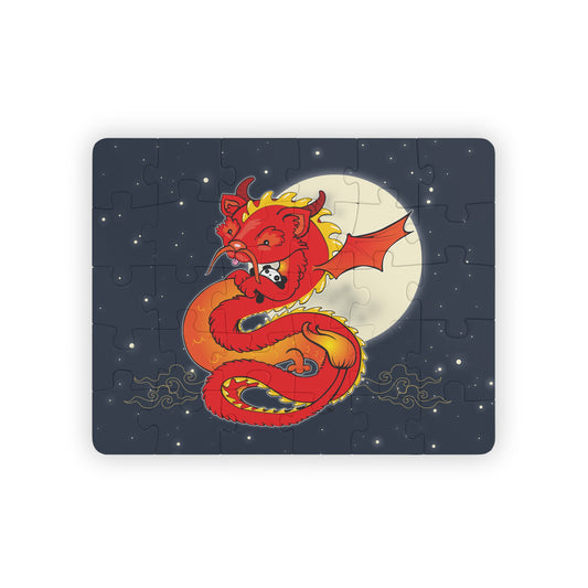 LIU LIU THE CHINESE DRAGON Cartoon Kids Puzzle (30 Piece) - Fun Learning Activity Gift for Kids