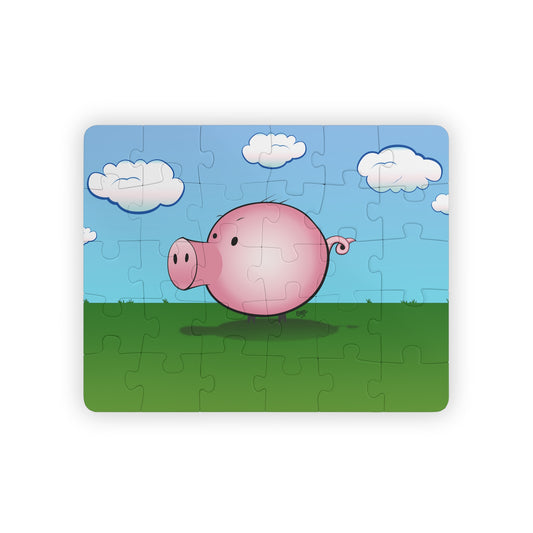 MOOGY THE PIG Cartoon Kids Puzzle (30 Piece) - Fun Learning Activity Gift for Kids