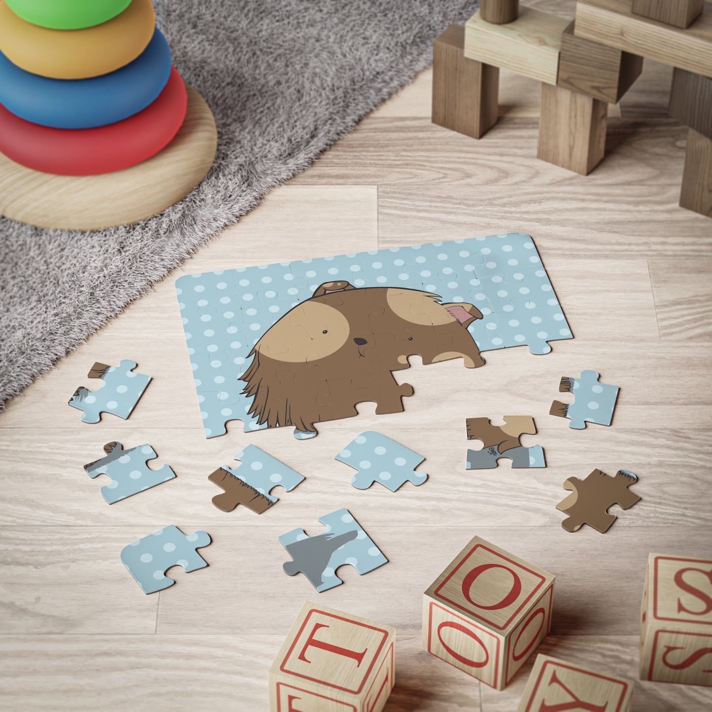 GUINEA PIG Cartoon Kids Puzzle (30 Piece) - Fun Learning Activity Gift for Kids