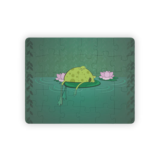 FROG ON A LILYPAD Cartoon Kids Puzzle (30 Piece) - Fun Learning Activity Gift for Kids