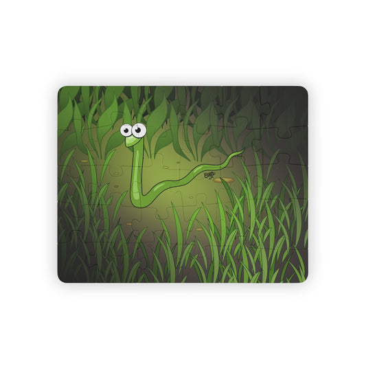 SAM THE SLITHERY SNAKE Cartoon Kids Puzzle (30 Piece) - Fun Learning Activity Gift for Kids