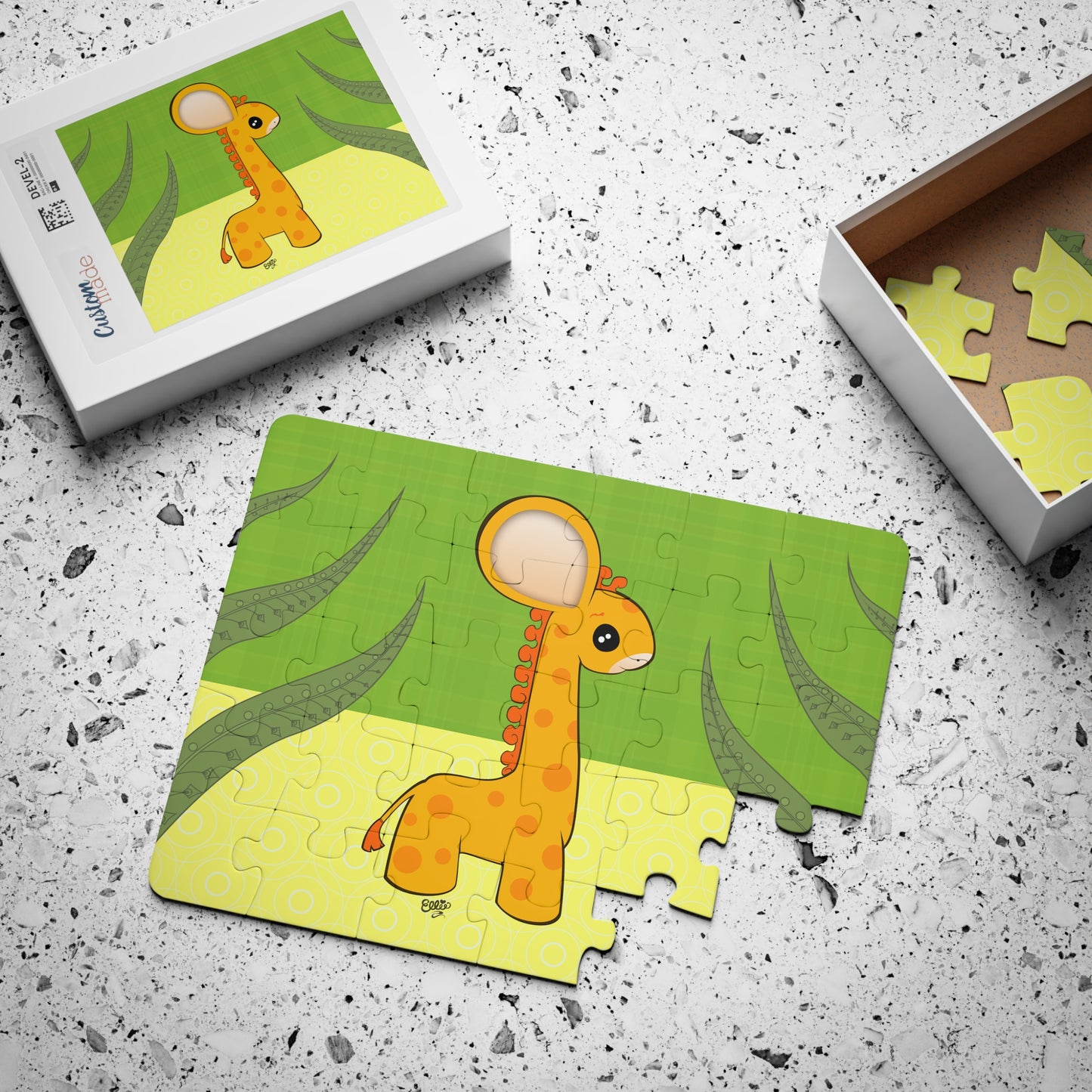 BABY GIRAFFE Cartoon Kids Puzzle (30 Piece) - Fun Learning Activity Gift for Kids