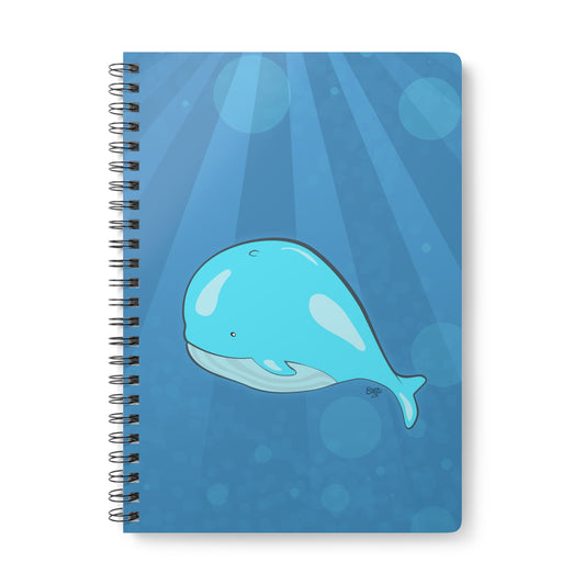 DALE THE WHALE Cartoon Notebook – 150 lined pages A5 Wirobound Softcover