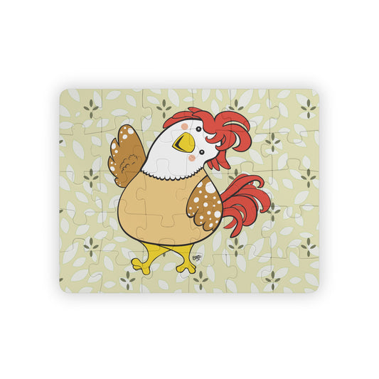 FRIENDLY CHICKEN Cartoon Kids Puzzle (30 Piece) - Fun Learning Activity Gift for Kids