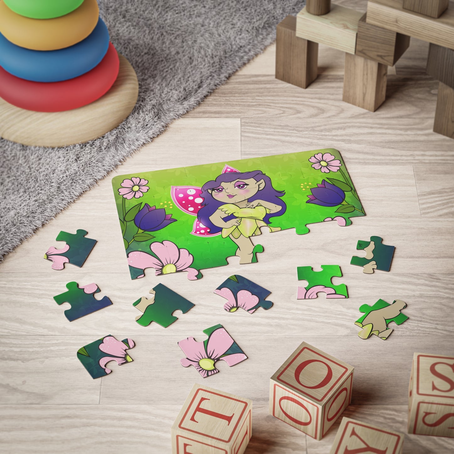 FAIRY Cartoon Kids Puzzle (30 Piece) - Fun Learning Activity Gift for Kids