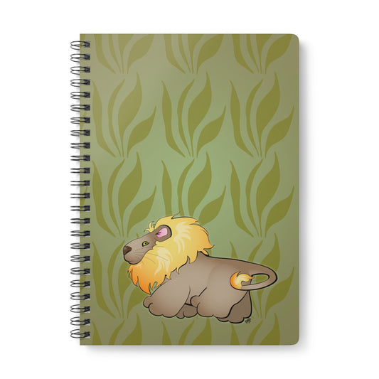 MR. LION Cartoon Notebook – 150 lined pages A5 Wirobound Softcover