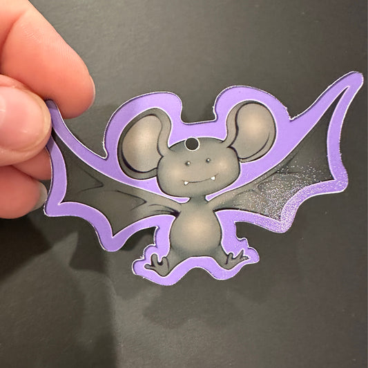 Halloween Baby Bat 3 in Paper Cutout Hanging Decoration