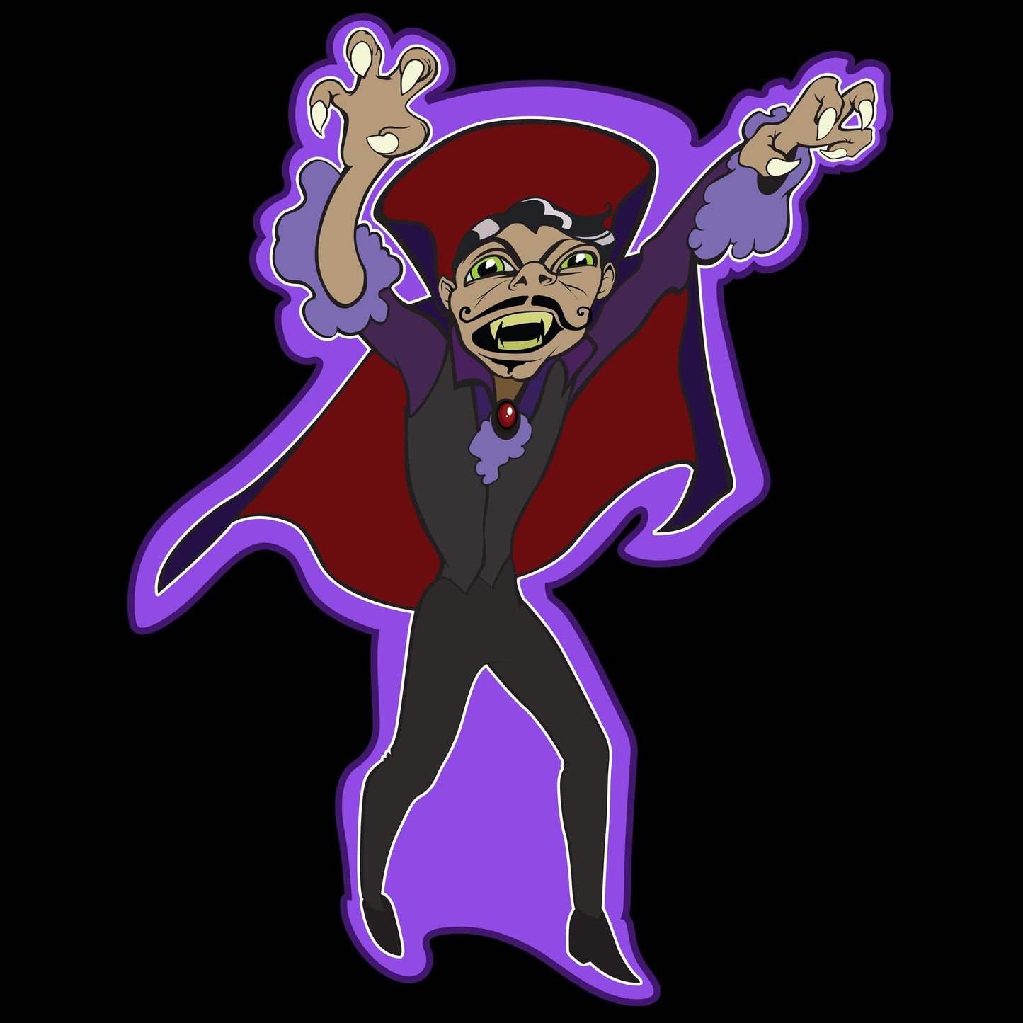 Vampire Attack Clip Art Printable Digital Instant Download Halloween Decorations Invites Party Favors Prizes Gifts for Trick-or-Treaters