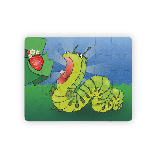NOM NOM CATERPILLAR Cartoon Kids Puzzle (30 Piece) - Fun Learning Activity Gift for Kids