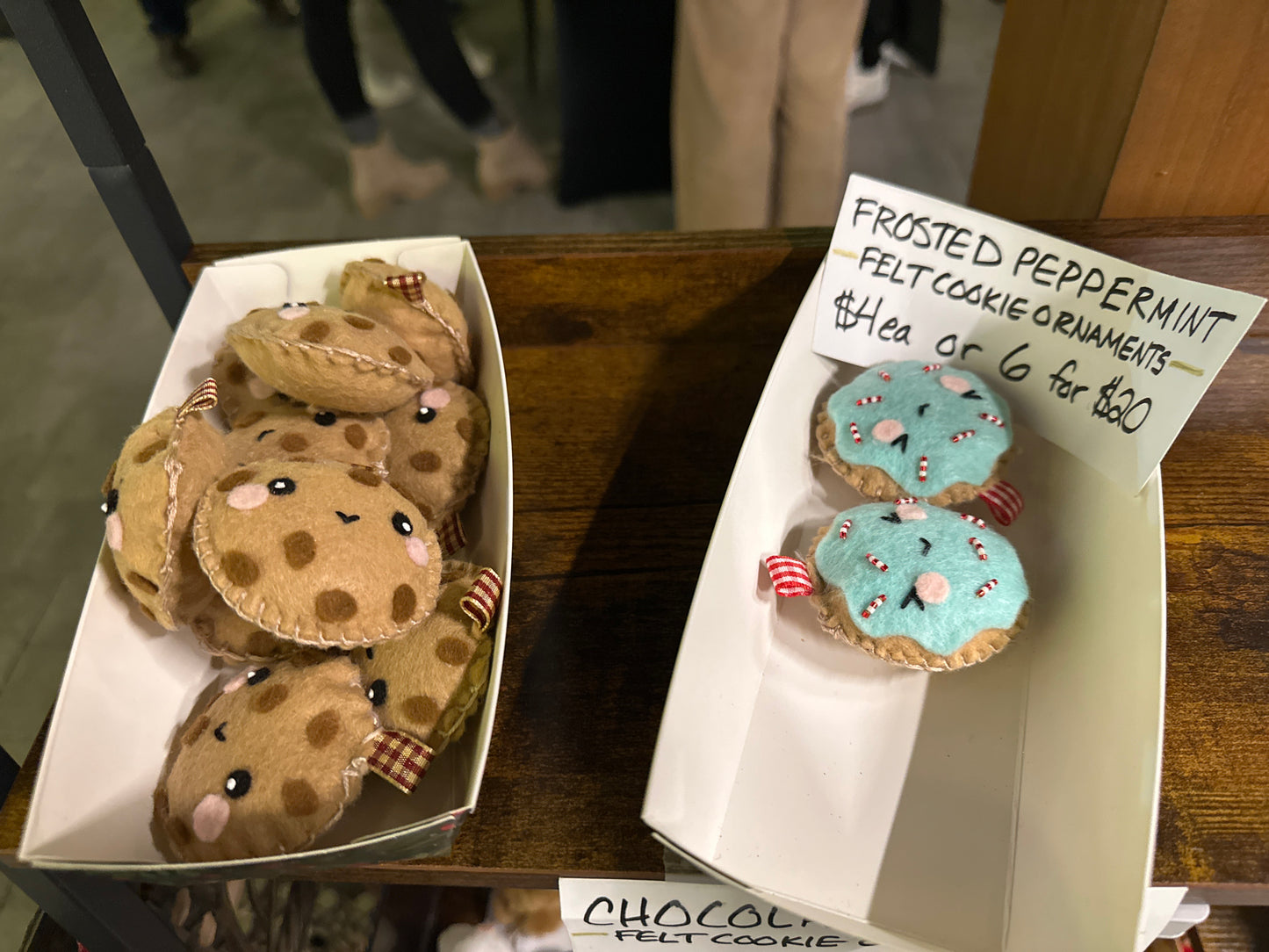 Felt Cookie Christmas Ornaments