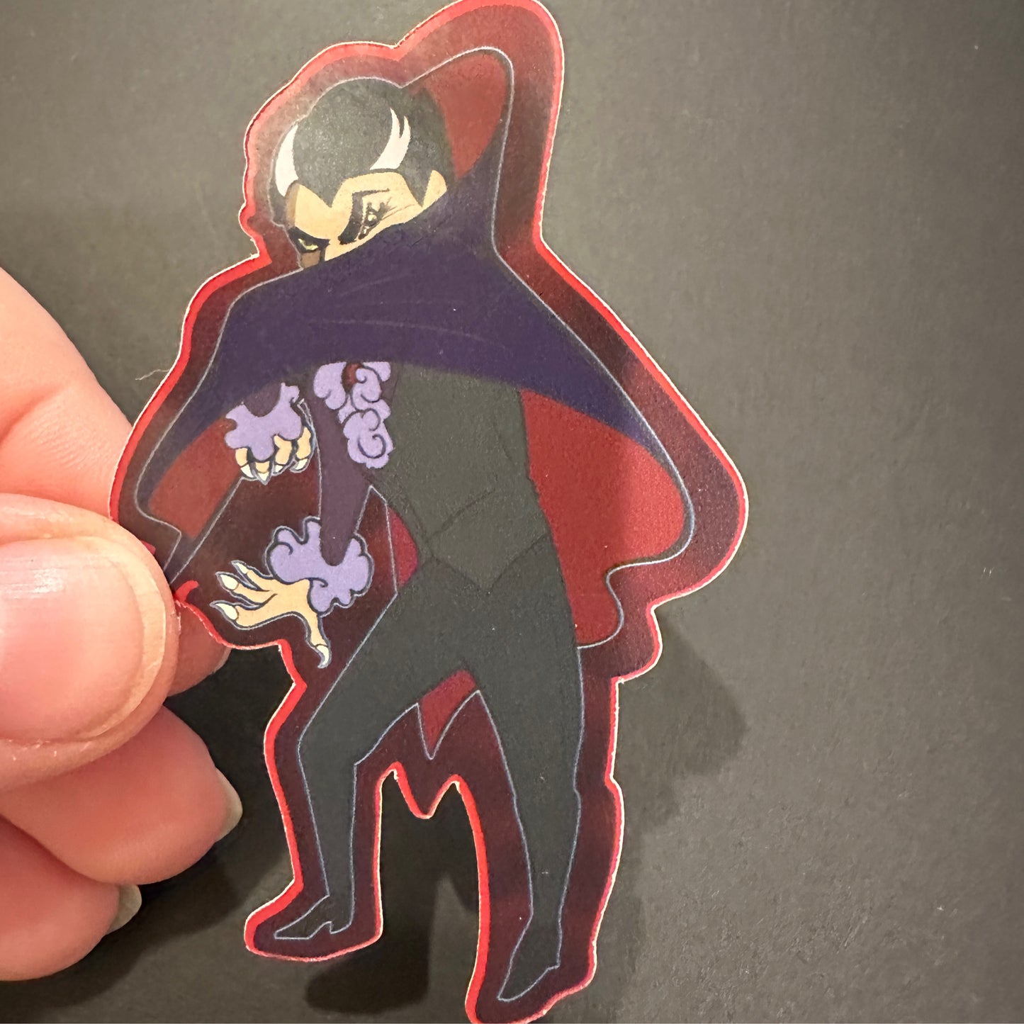 Vampire Peering Sticker