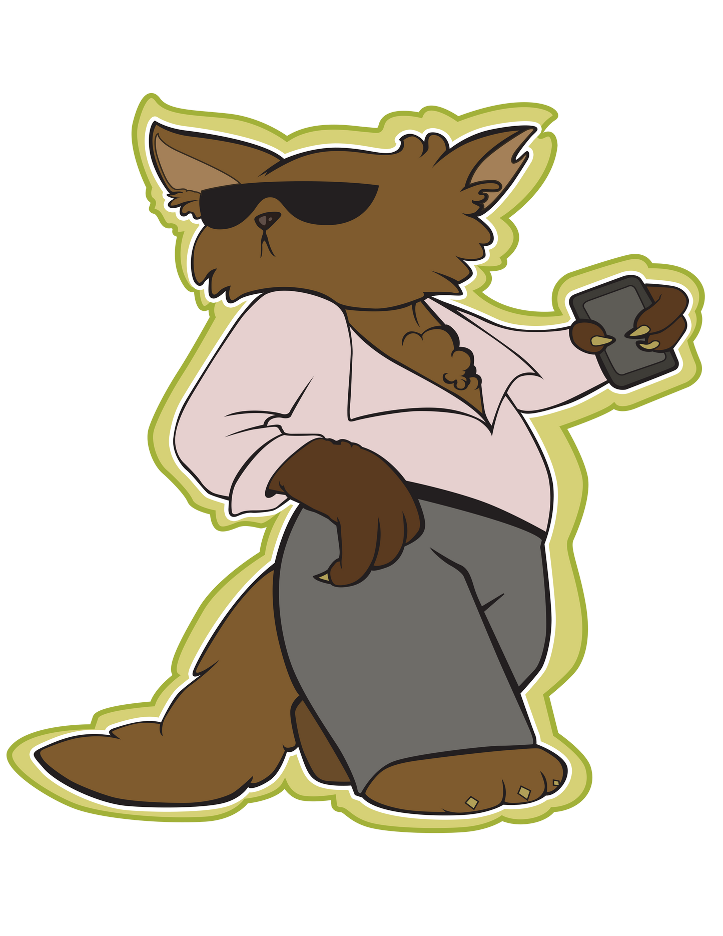 STICKER: Werewolf - Playin’ it Cool